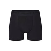 SKIMS STRETCH MENS 3" BOXER BRIEF | OBSIDIAN (MENS BOXERS, MENS UNDERWEAR) LAYS FLAT ON A WHITE BACKGROUND | FLT