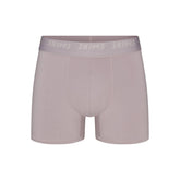 SKIMS STRETCH MENS 3" BOXER BRIEF | OYSTER FLAT ON A WHITE BACKGROUND | FLT