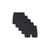 SKIMS COTTON MENS 3" BOXER BRIEF 5-PACK | ONYX (MENS BOXERS) FLAT ON A WHITE BACKGROUND | FLT | FOCUS: 0.0, 1.0, 0.9