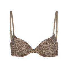 FITS EVERYBODY PUSH-UP BRA | DESERT LEOPARD INK PRINT & LAYS FLAT ON A WHITE BACKGROUND | FLT
