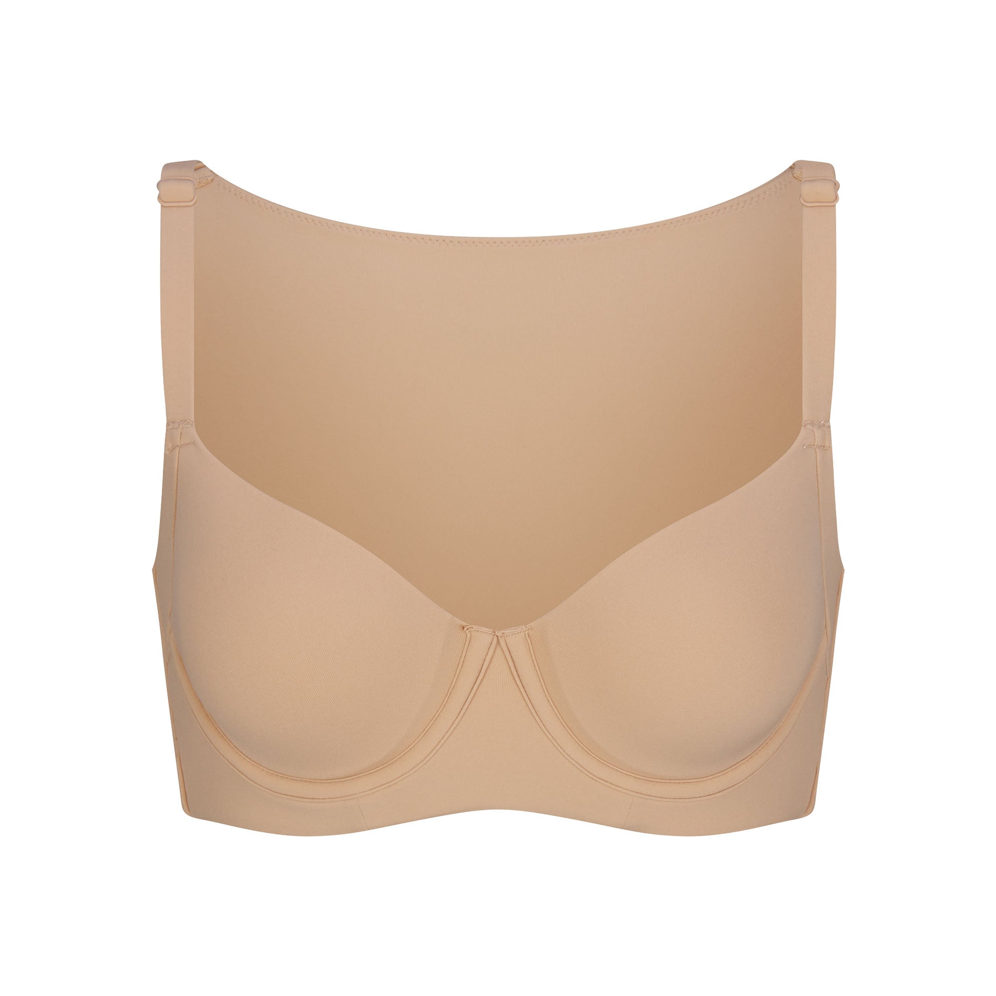 FITS EVERYBODY BACK SMOOTHING FULL COVERAGE BRA | CLAY (FULL COVERAGE BRAS) FLAT ON A WHITE BACKGROUND | FLT