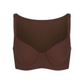 FITS EVERYBODY BACK SMOOTHING FULL COVERAGE BRA | COCOA (FULL COVERAGE BRAS) FLAT ON A WHITE BACKGROUND | FLT