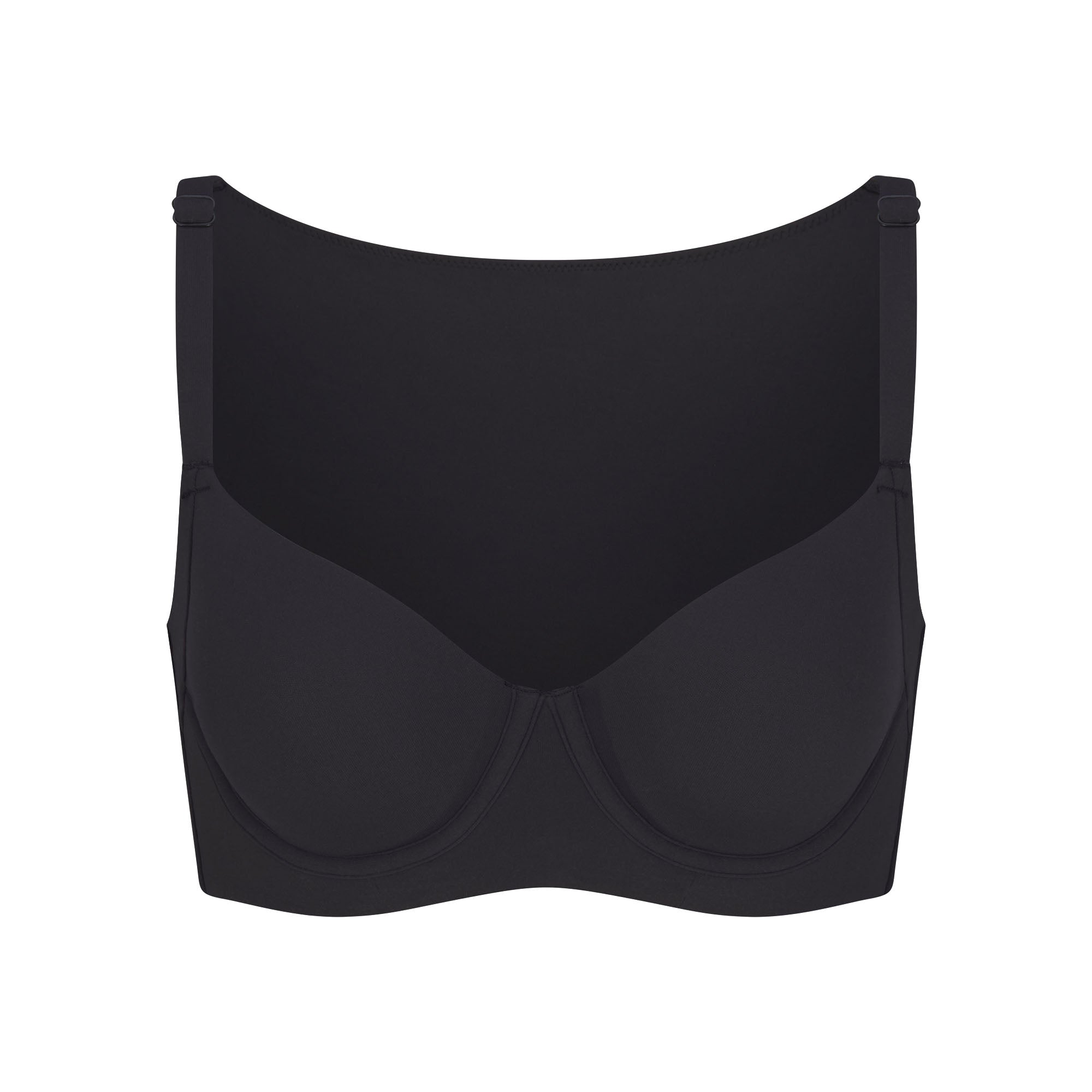FITS EVERYBODY BACK SMOOTHING FULL COVERAGE BRA | ONYX (FULL COVERAGE BRAS) FLAT ON A WHITE BACKGROUND | FLT