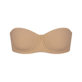 FITS EVERYBODY STRAPLESS BRA | CLAY (STRAPLESS BRAS) LAYS FLAT ON A WHITE BACKGROUND | FLT