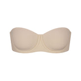 FITS EVERYBODY STRAPLESS BRA | SAND (STRAPLESS BRAS) LAYS FLAT ON A WHITE BACKGROUND | FLT