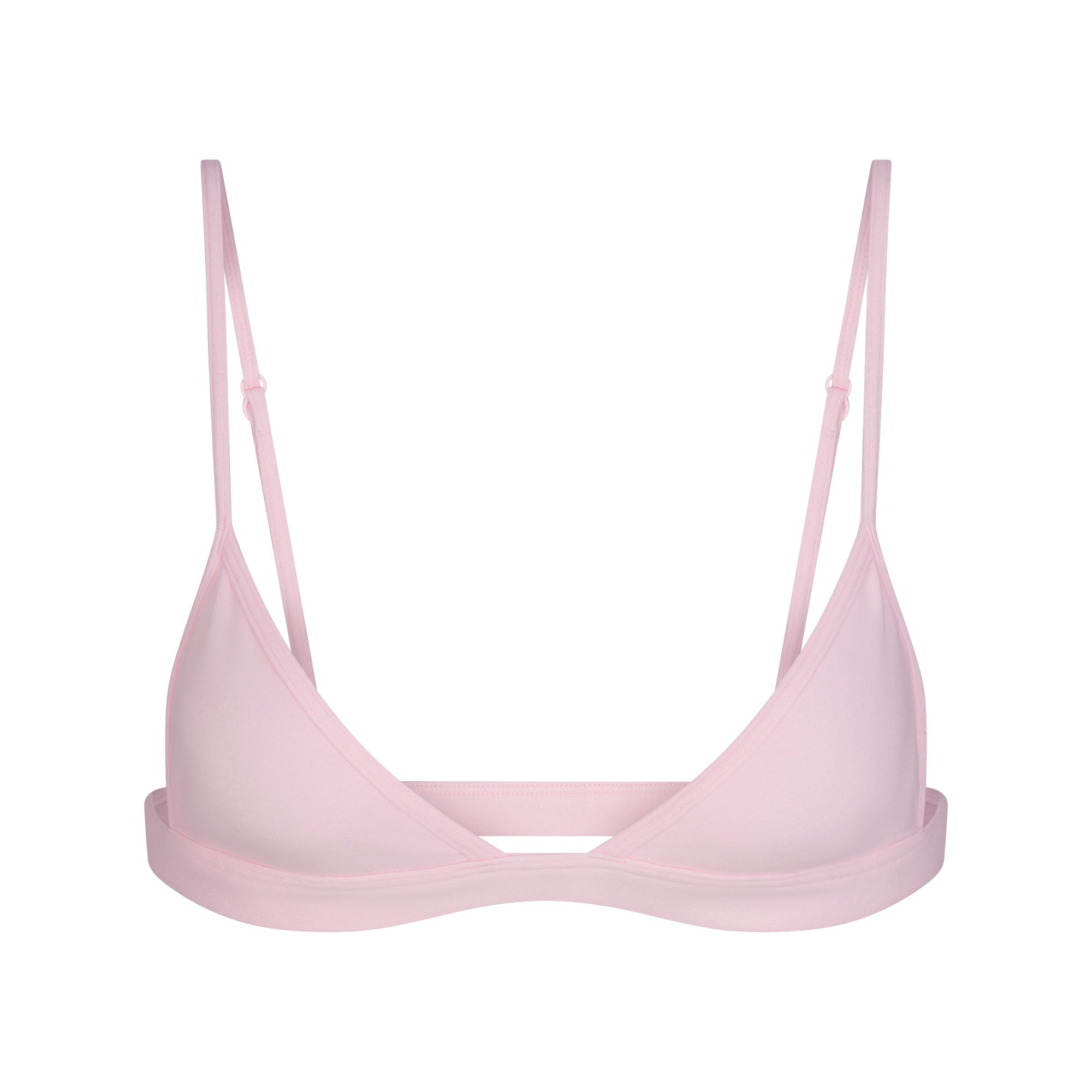 EVERYDAY COTTON TRIANGLE BRALETTE | PEONY FLAT ON A WHITE BACKGROUND | FLT