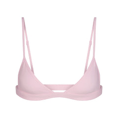 EVERYDAY COTTON TRIANGLE BRALETTE | PEONY FLAT ON A WHITE BACKGROUND | FLT