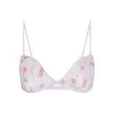 LIGHTWEIGHT SATIN TRIANGLE BRALETTE | SNOW ESSENTIALS BAG FLAT ON A WHITE BACKGROUND | FLT