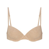 EVERYDAY COTTON T-SHIRT BRA | CLAY HEATHER FLAT ON A WHITE BACKGROUND | FLT
