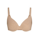 EVERYDAY COTTON FULL COVERAGE BRA | CLAY HEATHER FLAT ON A WHITE BACKGROUND | FLT