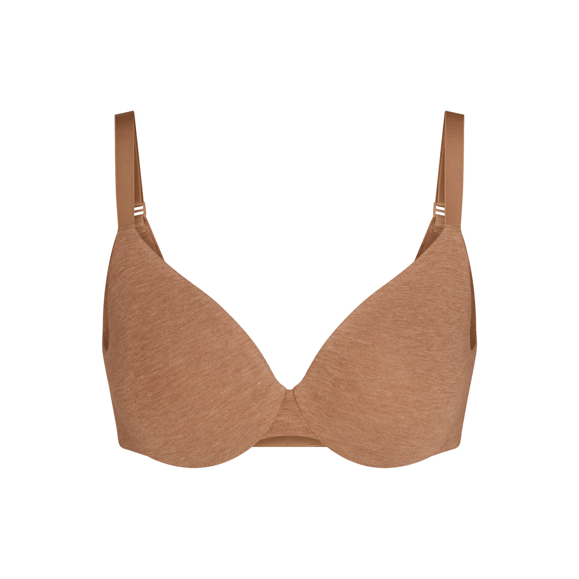 EVERYDAY COTTON FULL COVERAGE BRA | SIENNA HEATHER FLAT ON A WHITE BACKGROUND | FLT