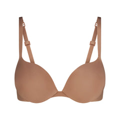 SKIMS ULTIMATE TEARDROP T-SHIRT BRA | SIENNA FLAT ON A WHITE BACKGROUND | FLT