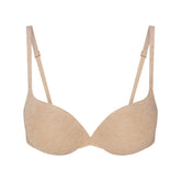 EVERYDAY COTTON ULTIMATE TEARDROP PUSH-UP BRA | CLAY HEATHER FLAT ON A WHITE BACKGROUND | FLT