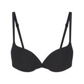 EVERYDAY COTTON ULTIMATE TEARDROP PUSH-UP BRA | ONYX FLAT ON A WHITE BACKGROUND | FLT