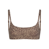 FITS EVERYBODY SCOOP BRALETTE | DESERT LEOPARD INK PRINT & LAYS FLAT ON A WHITE BACKGROUND | FLT