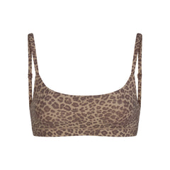 FITS EVERYBODY SCOOP BRALETTE | DESERT LEOPARD INK PRINT & LAYS FLAT ON A WHITE BACKGROUND | FLT