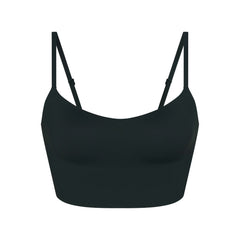 NikeSKIMS MATTE CAMI BRA TOP | DARK TEAL FLAT ON A WHITE BACKGROUND | FLT
