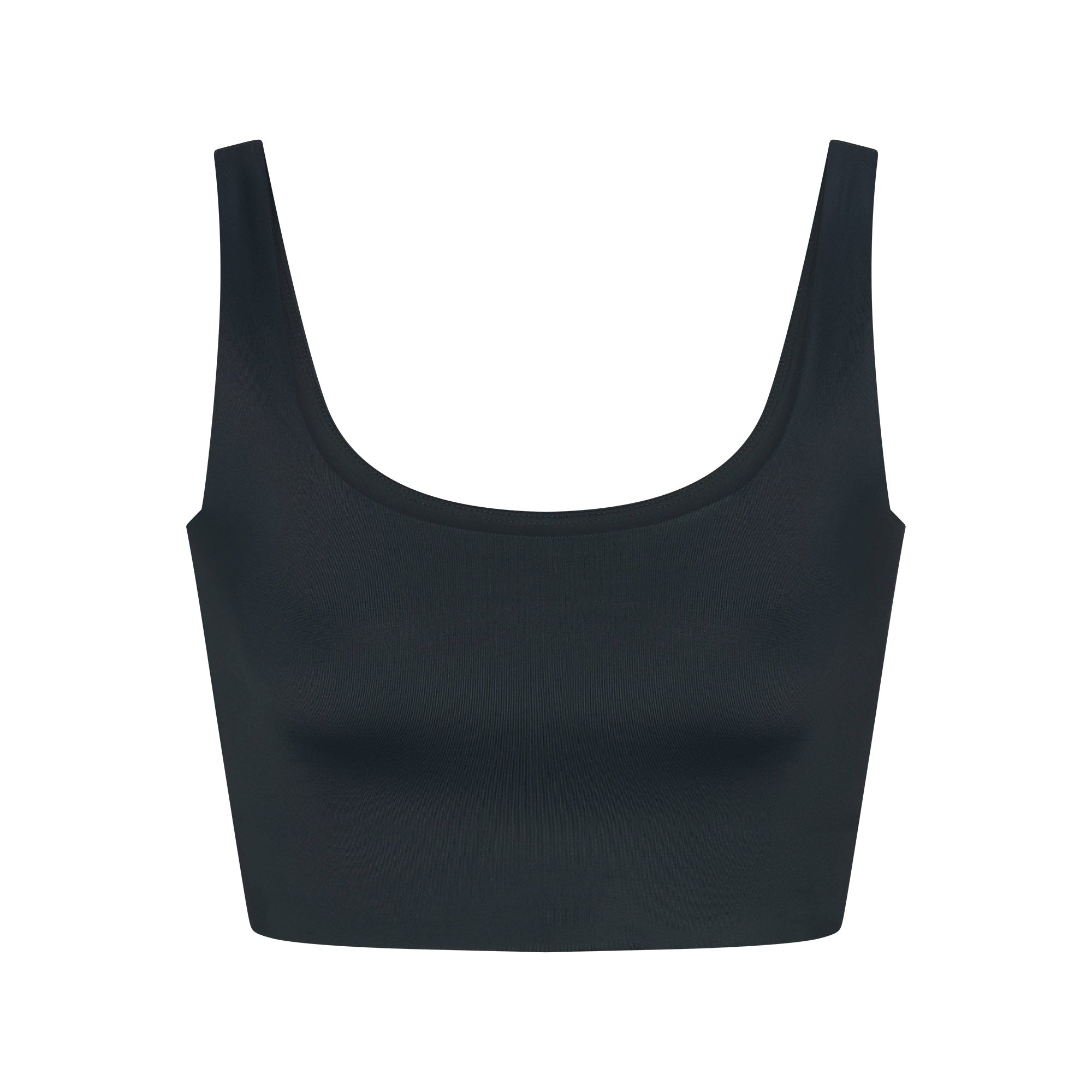 NikeSKIMS SHINE SCOOP NECK BRA TOP | DARK TEAL FLAT ON A WHITE BACKGROUND | FLT