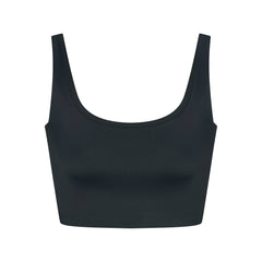 NikeSKIMS SHINE SCOOP NECK BRA TOP | DARK TEAL FLAT ON A WHITE BACKGROUND | FLT