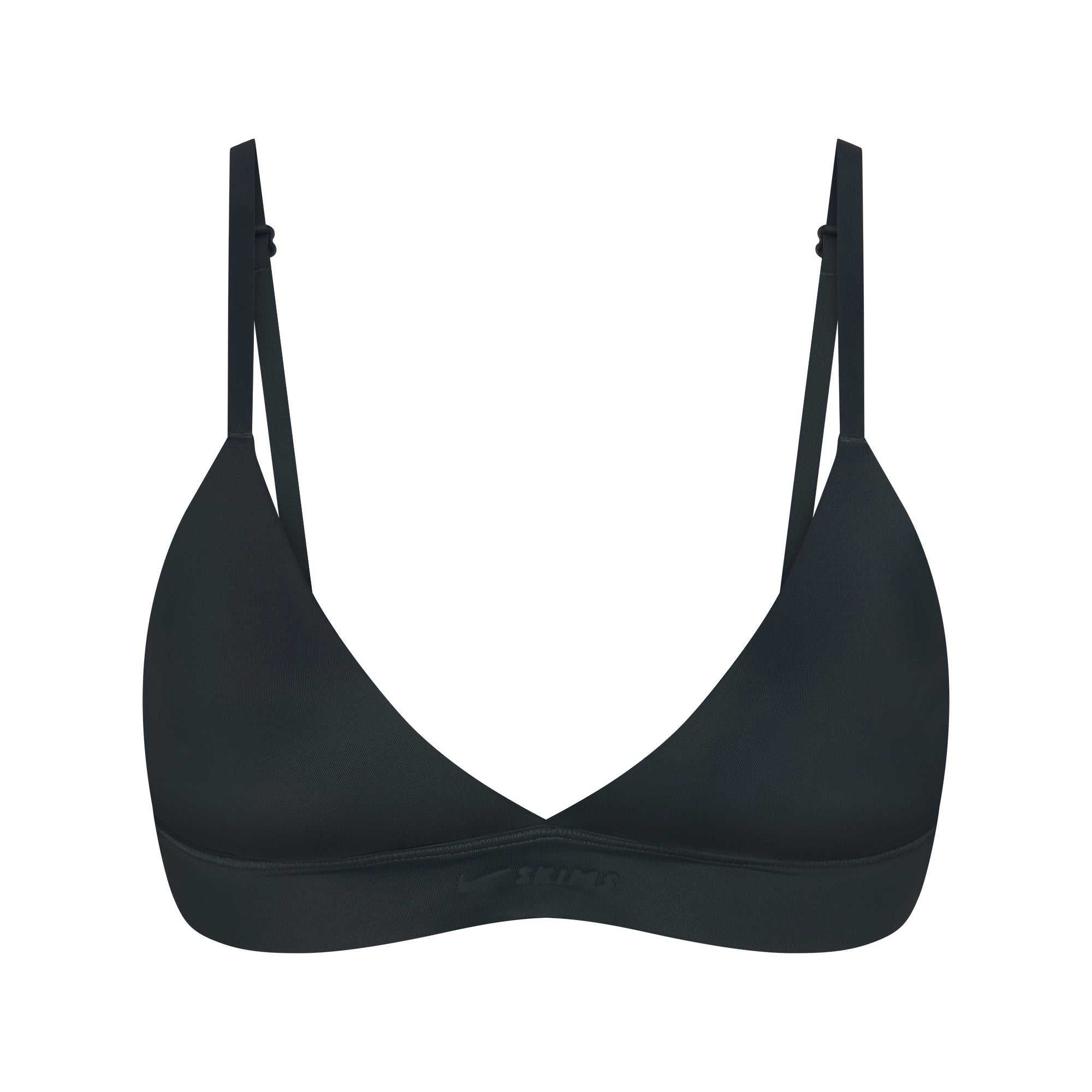 NikeSKIMS SHINE TRIANGLE BRA | DARK TEAL FLAT ON A WHITE BACKGROUND | FLT