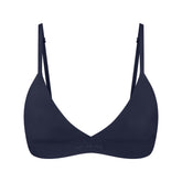 NikeSKIMS SHINE TRIANGLE BRA | NAVY FLAT ON A WHITE BACKGROUND | FLT