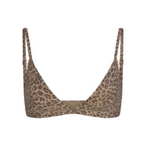 FITS EVERYBODY TRIANGLE BRALETTE | DESERT LEOPARD INK PRINT & LAYS FLAT ON A WHITE BACKGROUND | FLT