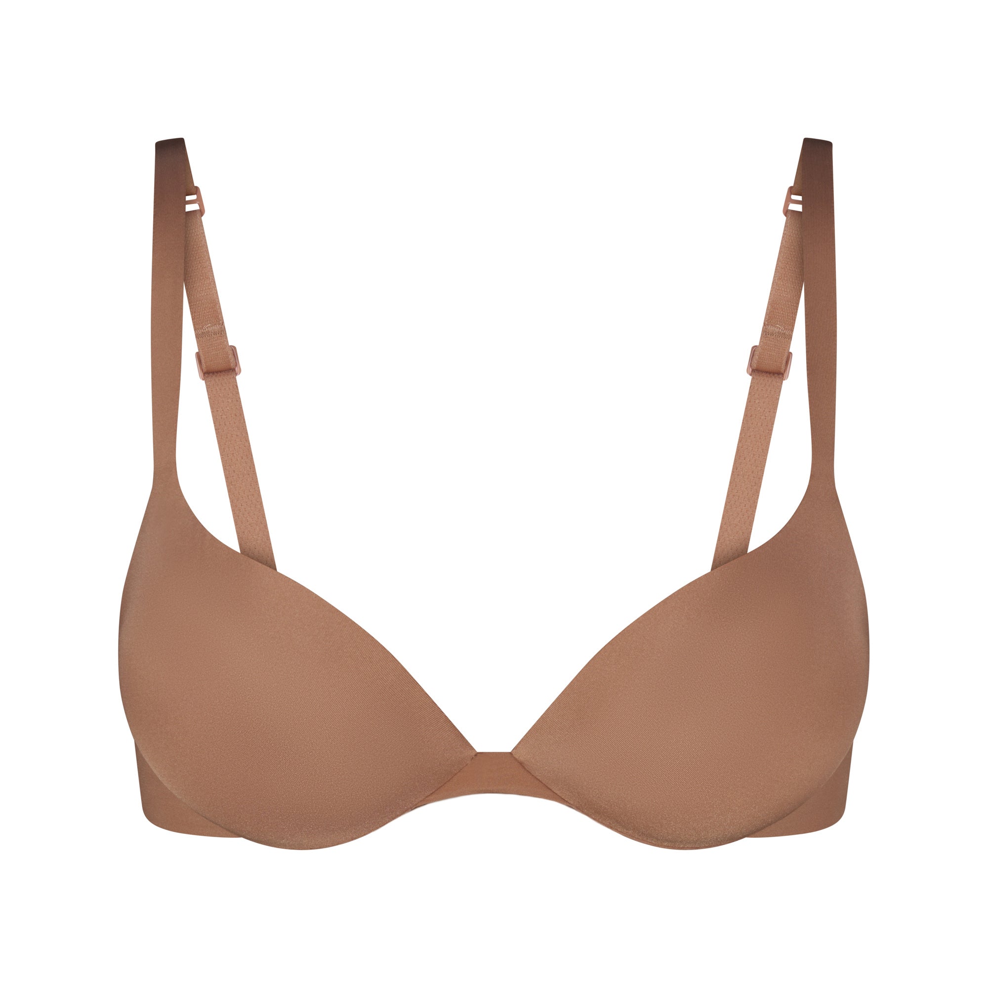 SKIMS ULTIMATE BRA TEARDROP PUSH-UP BRA | SIENNA (PLUNGE BRAS) LAYS FLAT ON A WHITE BACKGROUND | FLT