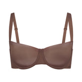NO SHOW UNLINED BALCONETTE BRA | JASPER (BALCONETTE BRAS) LAYS FLAT ON A WHITE BACKGROUND | FLT