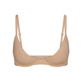FITS EVERYBODY PLUNGE BRA | CLAY (PLUNGE BRAS) LAYS FLAT ON A WHITE BACKGROUND | FLT