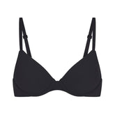 FITS EVERYBODY T-SHIRT BRA | ONYX (DEMI BRAS) LAYS FLAT ON A WHITE BACKGROUND | FLT