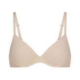 FITS EVERYBODY T-SHIRT BRA | SAND (DEMI BRAS) LAYS FLAT ON A WHITE BACKGROUND | FLT