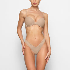 FITS EVERYBODY PUSH-UP DEMI BRA WORN BY A MODEL IN FRONT VIEW