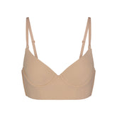 FITS EVERYBODY LOW BACK LONGLINE BRA | CLAY FLAT ON A WHITE BACKGROUND | FLT