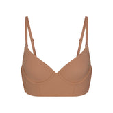 FITS EVERYBODY LOW BACK LONGLINE BRA | SIENNA FLAT ON A WHITE BACKGROUND | FLT