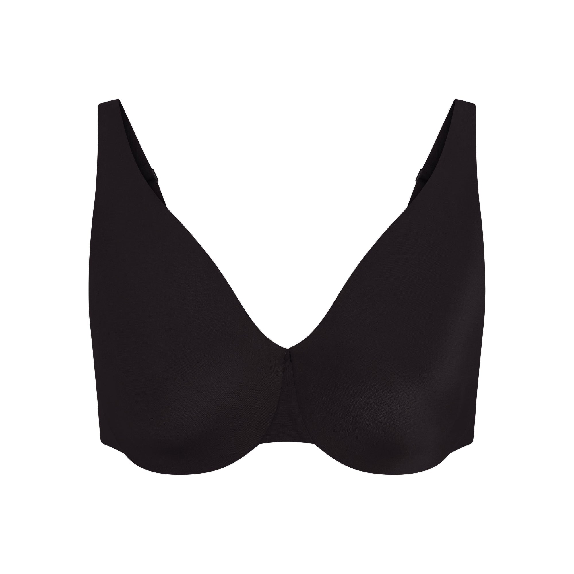 SMOOTHING INTIMATES UNLINED MINIMIZER BRA | ONYX FLAT ON A WHITE BACKGROUND | FLT