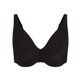 SMOOTHING INTIMATES UNLINED MINIMIZER BRA | ONYX FLAT ON A WHITE BACKGROUND | FLT