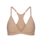 FITS EVERYBODY RACERBACK TRIANGLE BRALETTE | CLAY FLAT ON A WHITE BACKGROUND | FLT