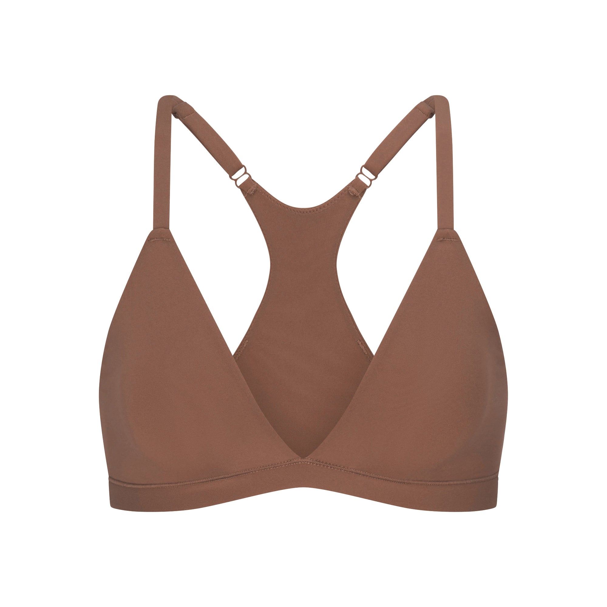 FITS EVERYBODY RACERBACK TRIANGLE BRALETTE | JASPER FLAT ON A WHITE BACKGROUND | FLT
