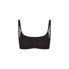 FITS EVERYBODY MASTECTOMY SCOOP BRALETTE | ONYX FLAT ON A WHITE BACKGROUND | @ | FOCUS: 0.9, 0.1, 0.7