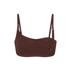 FITS EVERYBODY MATERNITY NURSING SCOOP BRALETTE | COCOA (MATERNITY BRALETTES) LAYS FLAT ON A WHITE BACKGROUND |