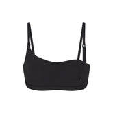 FITS EVERYBODY MATERNITY NURSING SCOOP BRALETTE | ONYX (MATERNITY BRALETTES) LAYS FLAT ON A WHITE BACKGROUND | FOCUS: 0.0, 1.0, 0.9