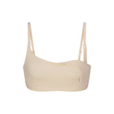 FITS EVERYBODY MATERNITY NURSING SCOOP BRALETTE | SAND (MATERNITY BRALETTES) LAYS FLAT ON A WHITE BACKGROUND | FLT