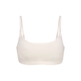 COTTON JERSEY MATERNITY NURSING SCOOP BRALETTE | MARBLE FLAT ON A WHITE BACKGROUND | FLT
