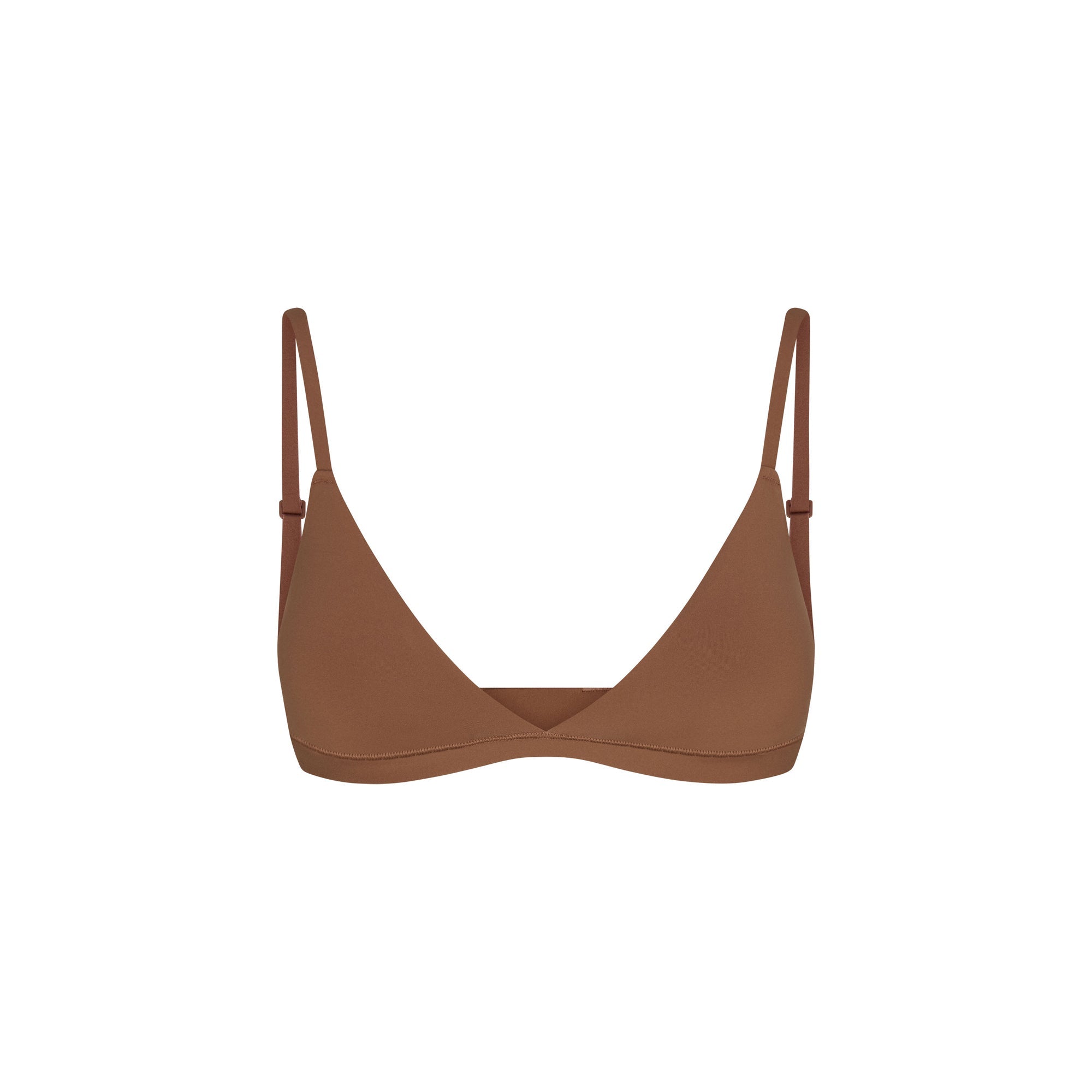 FITS EVERYBODY MASTECTOMY TRIANGLE BRALETTE | JASPER FLAT ON A WHITE BACKGROUND | @ | FOCUS: 0.9, 0.1, 0.7
