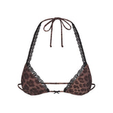 FITS EVERYBODY LACE MICRO BRALETTE | UMBER LEOPARD PRINT FLAT ON A WHITE BACKGROUND | FLT