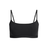 COTTON JERSEY SCOOP BRALETTE | SOOT FLAT ON A WHITE BACKGROUND | FLT
