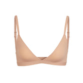 FITS EVERYBODY TRIANGLE BRALETTE | OCHRE (TRIANGLE BRALETTES) LAYS FLAT ON A WHITE BACKGROUND | FLT