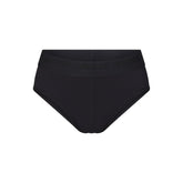 SKIMS STRETCH MENS BRIEF | OBSIDIAN (MENS BRIEFS, MENS UNDERWEAR) LAYS FLAT ON A WHITE BACKGROUND | FLT