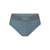 SKIMS COTTON MENS BRIEF | KYANITE (MENS BRIEFS, MENS UNDERWEAR) LAYS FLAT ON A WHITE BACKGROUND | FLT