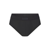 SKIMS COTTON MENS BRIEF | ONYX (MENS BRIEFS, MENS UNDERWEAR) LAYS FLAT ON A WHITE BACKGROUND | FLT